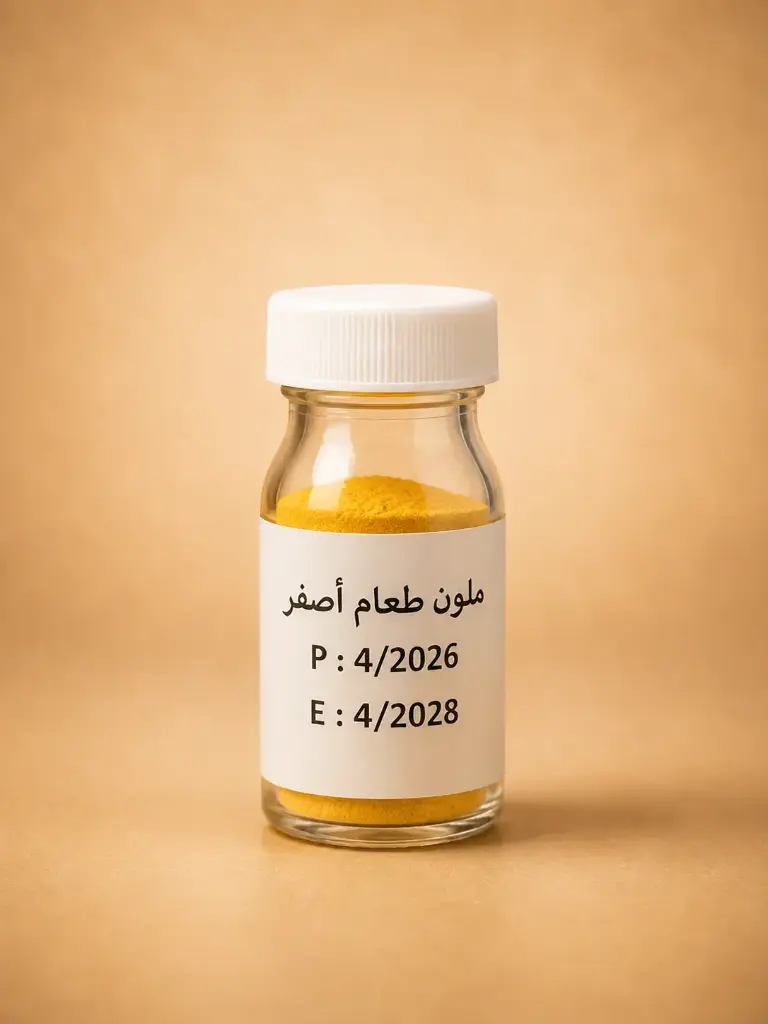 ملونات طعام اصفر علب