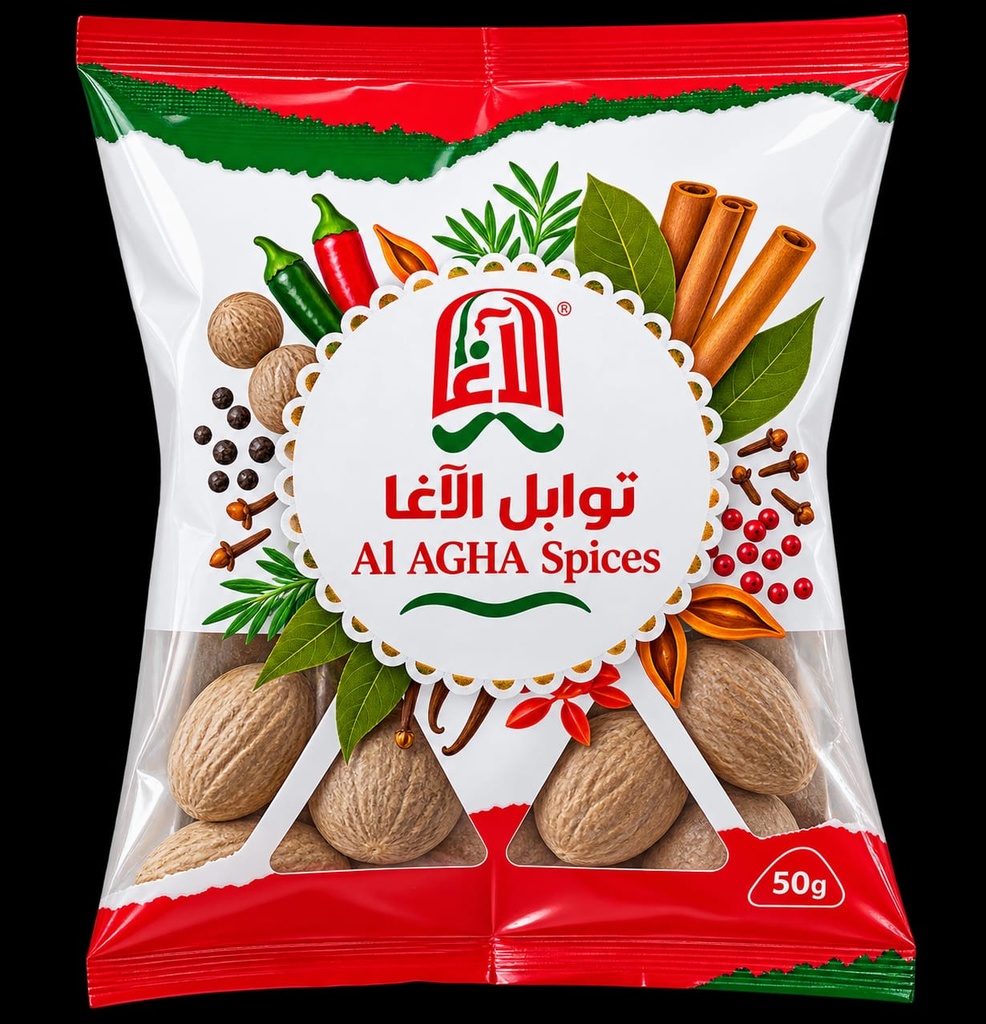 جوزة الطيب مقشر 50 غم