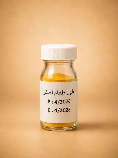 ملونات طعام اصفر علب